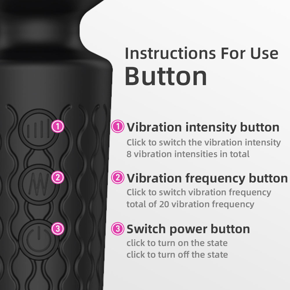 Lurevibe - 7-Frequency Vibration 3-Frequency Suction Multi-Function  Vibrating wand