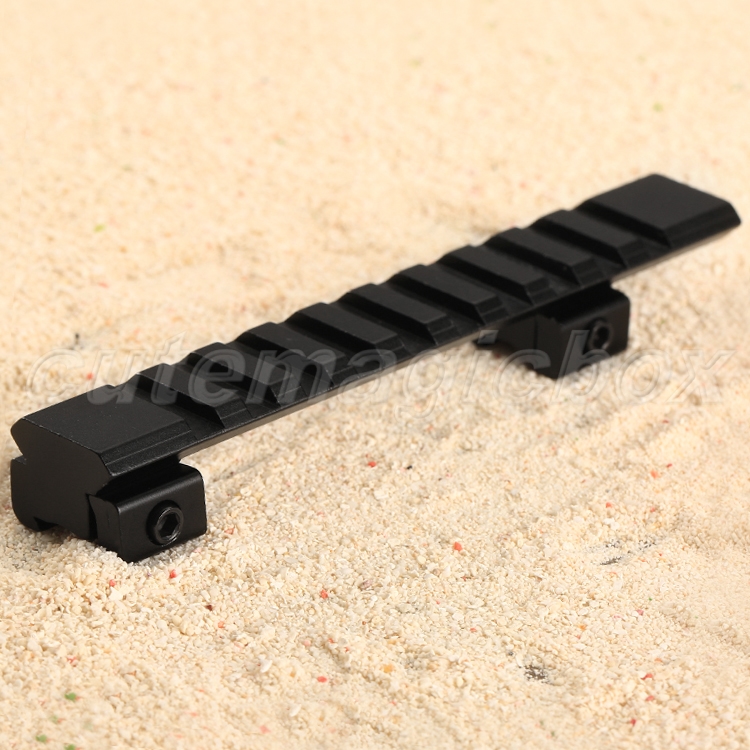 Tactical 125mm 10 Slots 11mm Picatinny Rail Mount for Rifle Scope ...